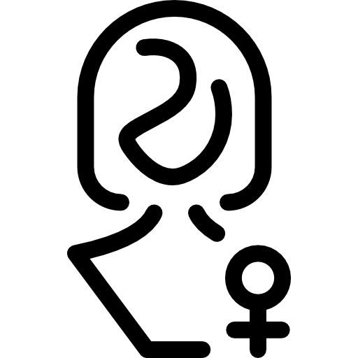 mulher feminista Special Lineal Ícone