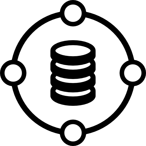 database beveiligde verbinding  icoon