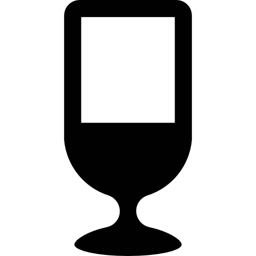 copa de vino casi terminada  icono