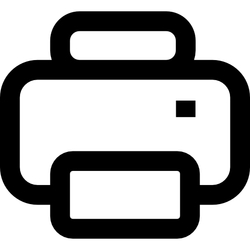 archiwum drukarskie Basic Rounded Lineal ikona