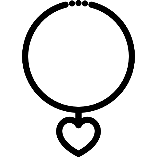 collana a forma di cuore  icona
