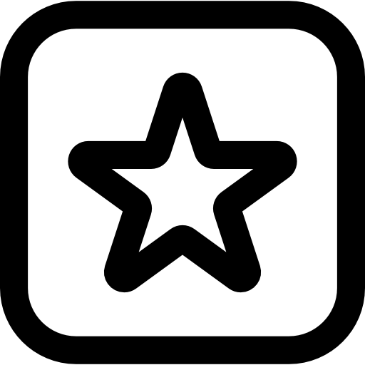 botón favorito Basic Rounded Lineal icono