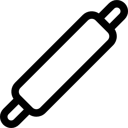 mattarello Basic Rounded Lineal icona