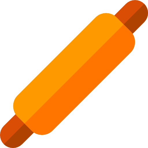 Rolling pin Basic Rounded Flat icon