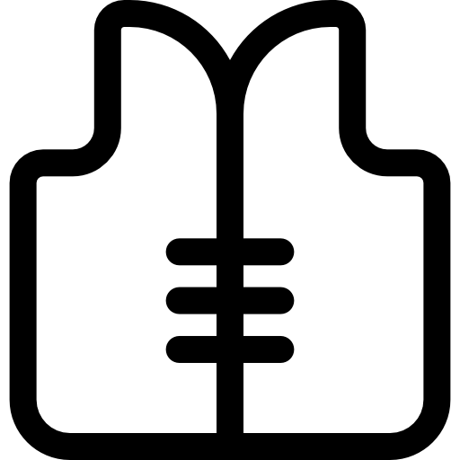 kamizelka ratunkowa Basic Rounded Lineal ikona