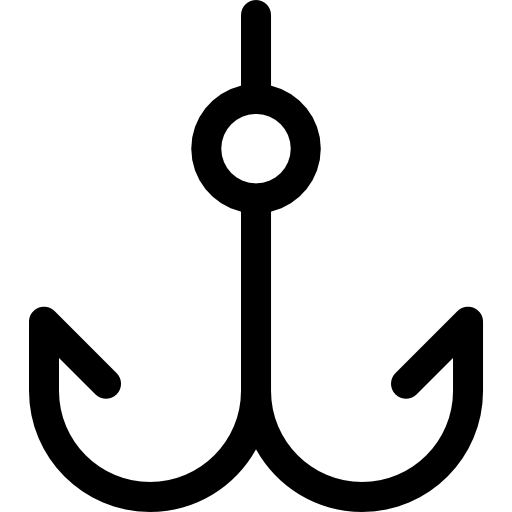 gancho Basic Rounded Lineal icono