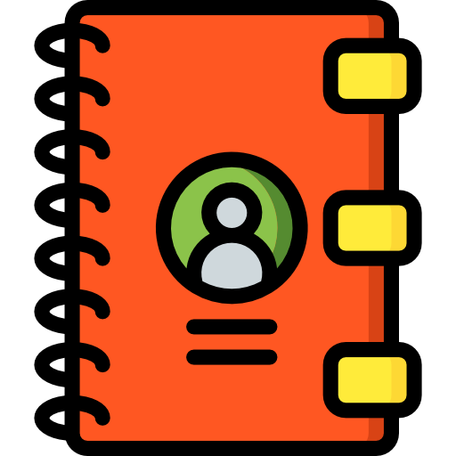 Agenda Basic Miscellany Lineal Color icon