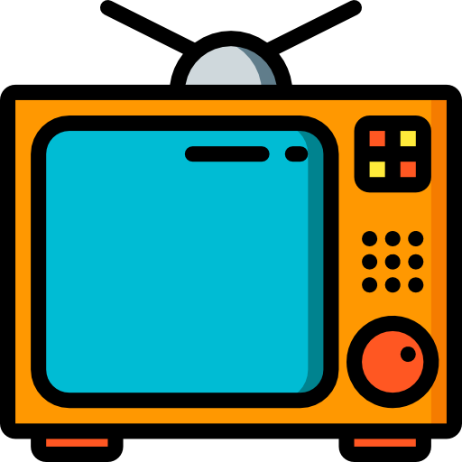 텔레비전 Basic Miscellany Lineal Color icon