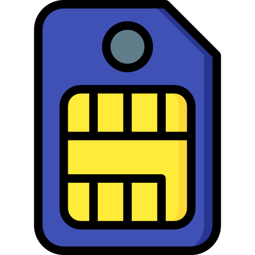 simカード Basic Miscellany Lineal Color icon