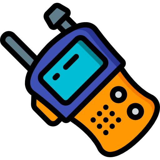 walkie talkie Basic Miscellany Lineal Color icon
