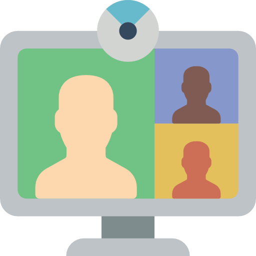 Video conference Basic Miscellany Flat icon