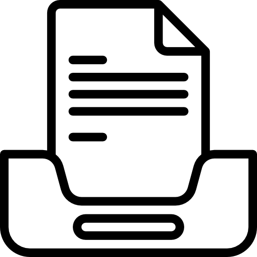 bandeja de entrada Basic Miscellany Lineal icono