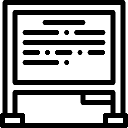 칠판 Detailed Rounded Lineal icon