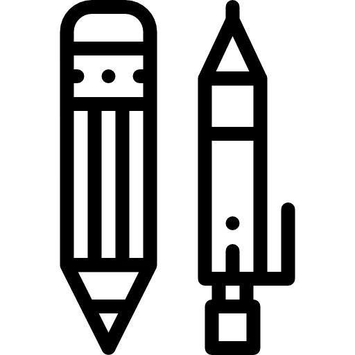 Карандаш Detailed Rounded Lineal иконка