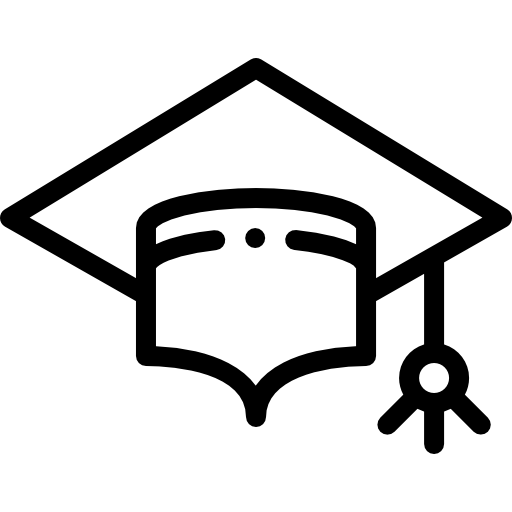 モルタルボード Detailed Rounded Lineal icon