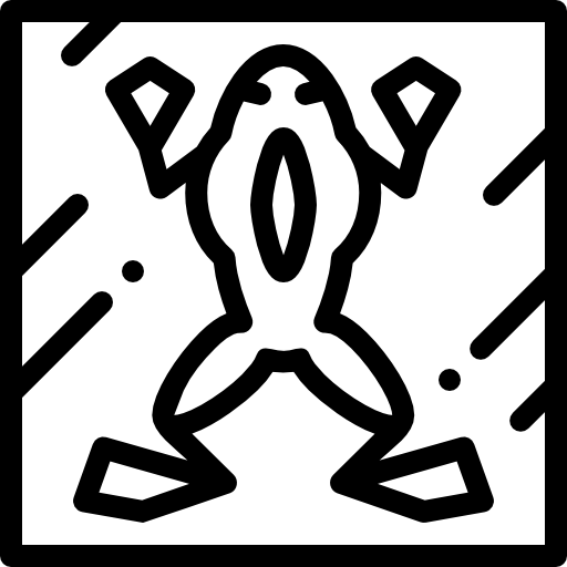 개구리 Detailed Rounded Lineal icon