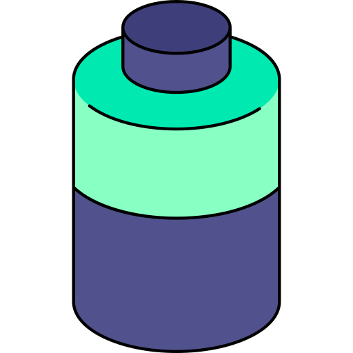 batería Generic Thin Outline Color icono