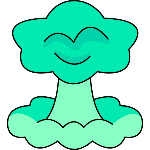 핵무기 Generic Thin Outline Color icon