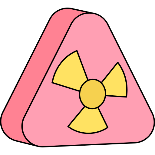 Nuclear Generic Thin Outline Color icon