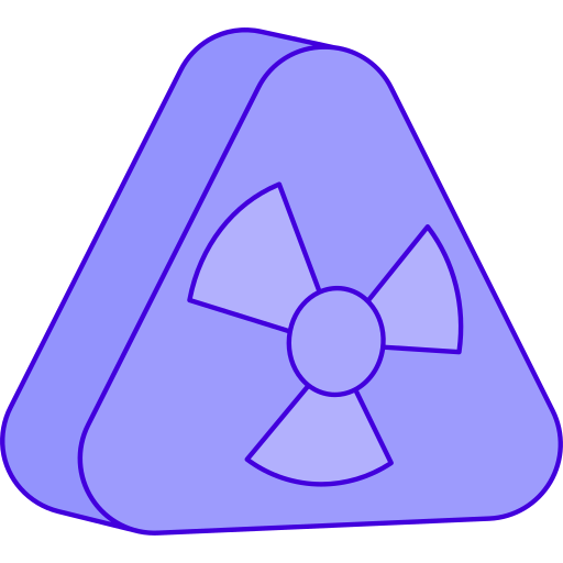 Nuclear Generic Thin Outline Color icon