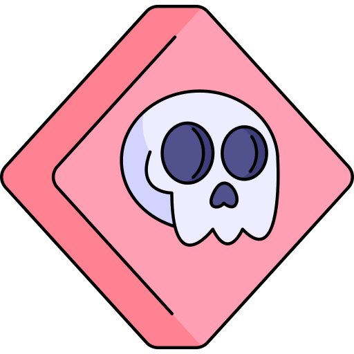 Death Generic Thin Outline Color icon