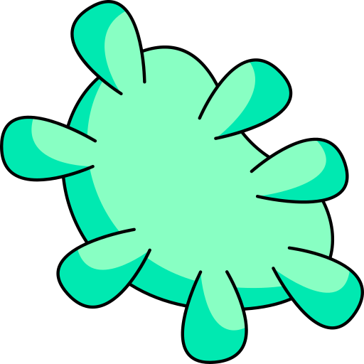 Bacteria Generic Thin Outline Color icon