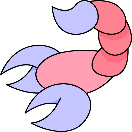 Скорпион Generic Thin Outline Color иконка
