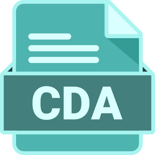 Cda file Generic Outline Color icon