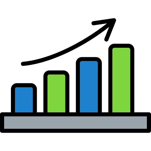 grafico a barre Generic Outline Color icona