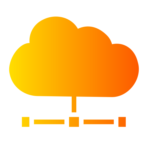 Облачный сервер Generic Flat Gradient иконка