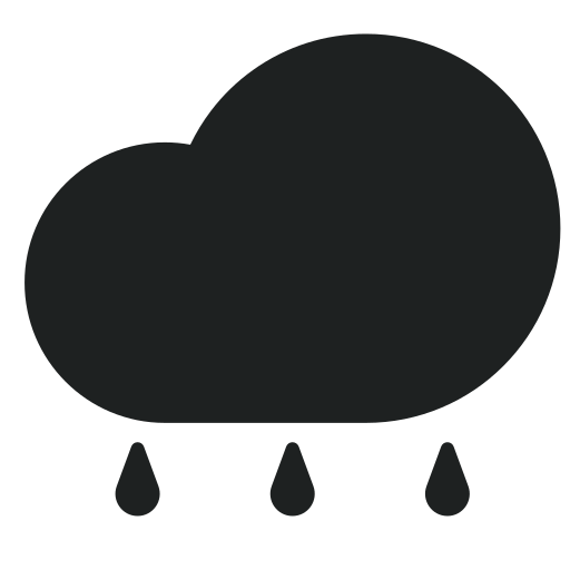 deszczowy dzień Generic Glyph ikona