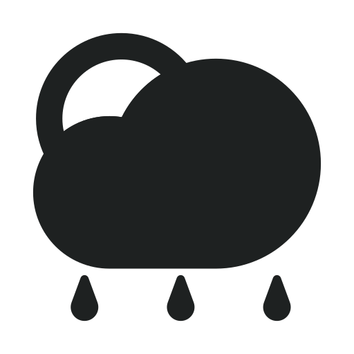 regenachtige dag Generic Glyph icoon
