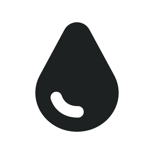 waterdruppel Generic Glyph icoon