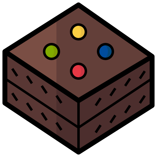Brownie Generic Outline Color icon