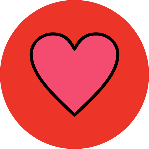心臓 Generic Outline Color icon