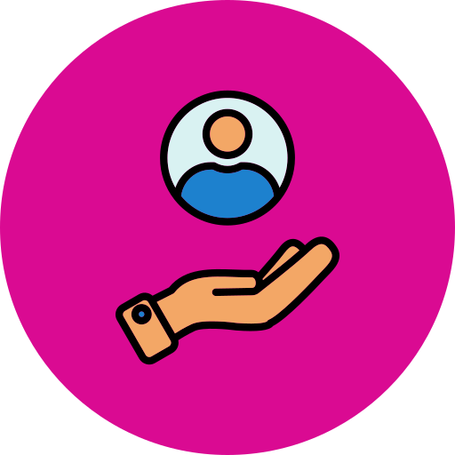 Hand Generic Outline Color icon