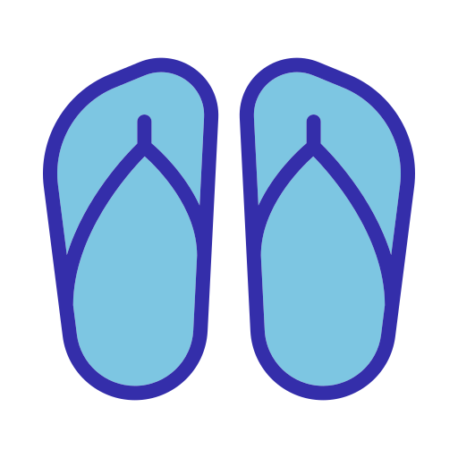 サンダル Generic Blue icon