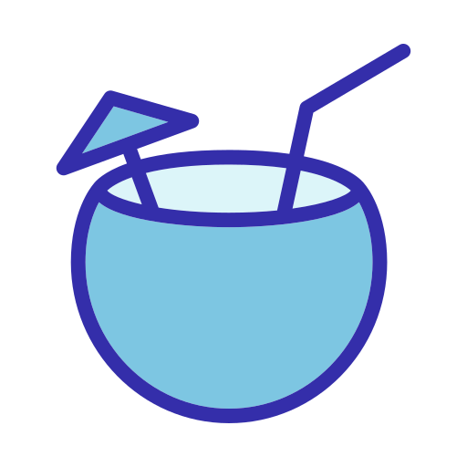 코코넛 음료 Generic Blue icon