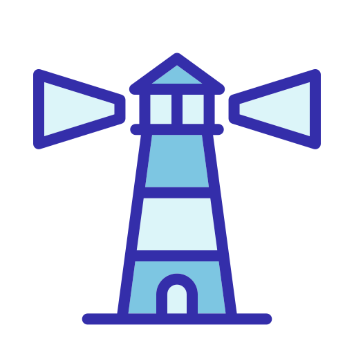 Lighthouses Generic Blue icon