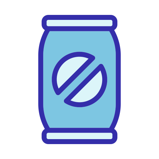 lata de bebida Generic Blue icono