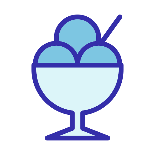 Ice cream Generic Blue icon