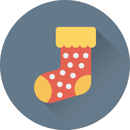 calcetín de navidad Generic Flat icono