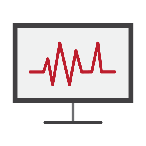 monitor ecg Generic Flat icona