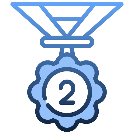 medaglia d'argento Generic Blue icona