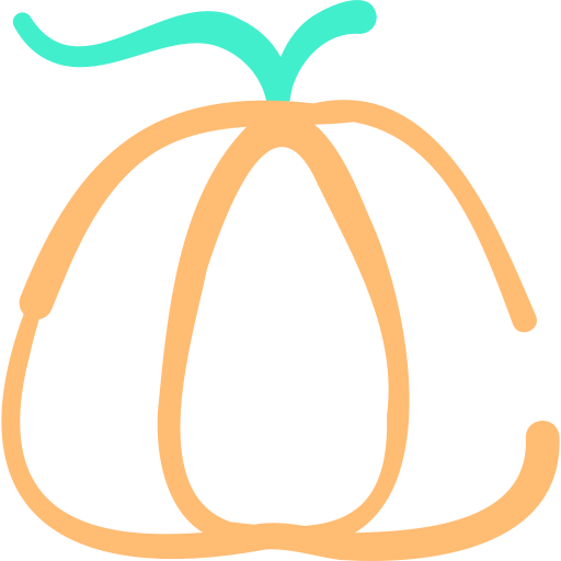Pumpkin Basic Hand Drawn Color icon