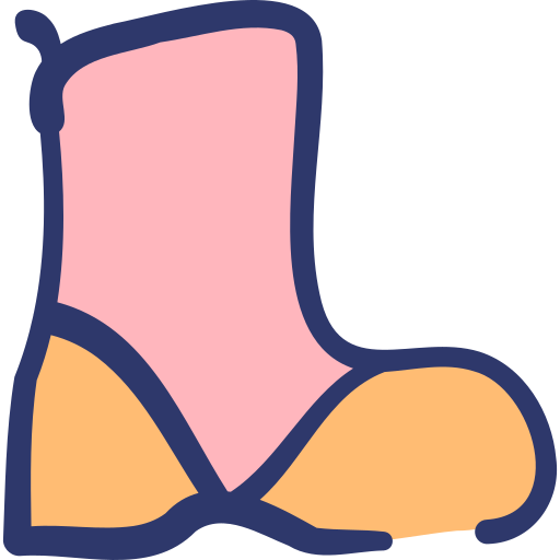 Boots Basic Hand Drawn Lineal Color icon