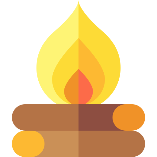 Пожар Basic Straight Flat иконка