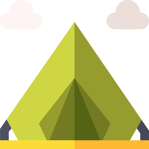 キャンプ Basic Straight Flat icon