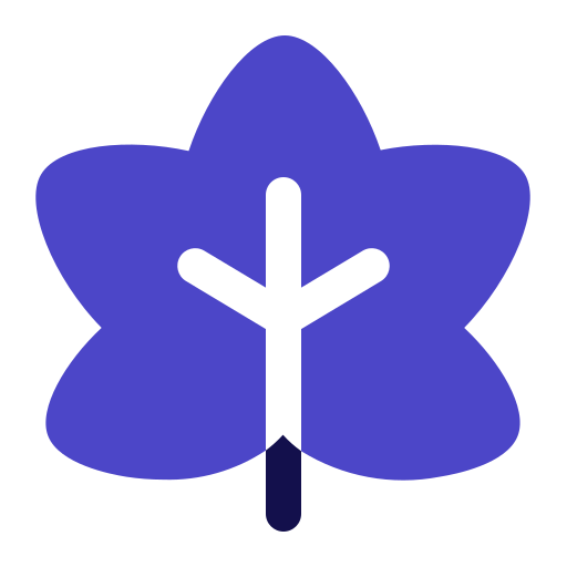 단풍잎 Generic Blue icon