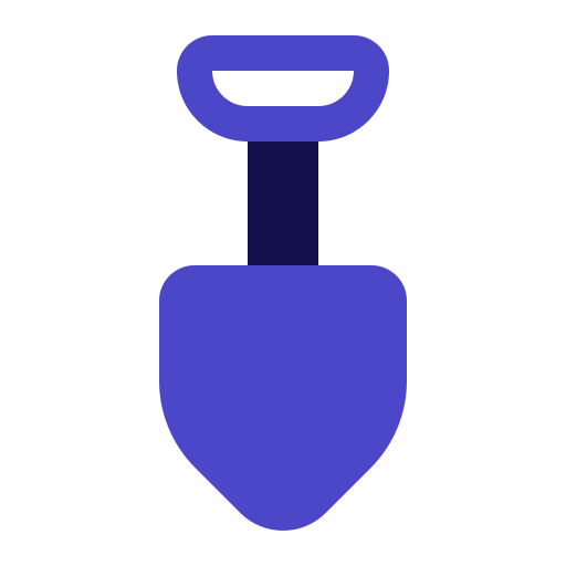 Shovel Generic Blue icon